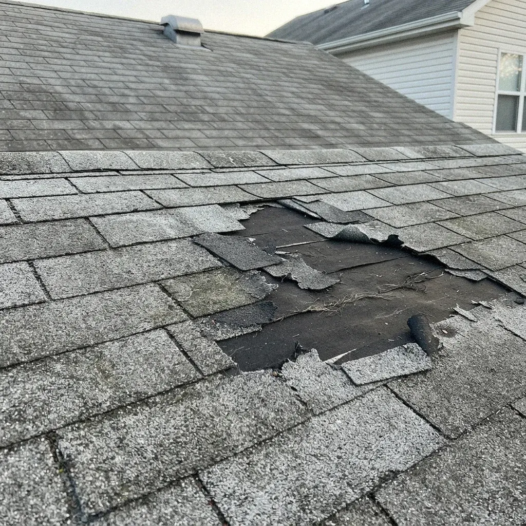 Underlayment Repair on a roof in Danbury, CT